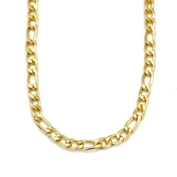 Gold Figaro Chain Necklace - Picture 1 of 5